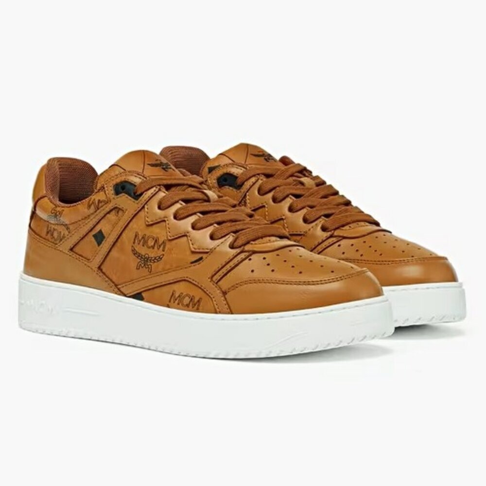MCM Men's Neo Terrain Derby Visetos Low Top Sneakers Size 44 (MSRP $490)